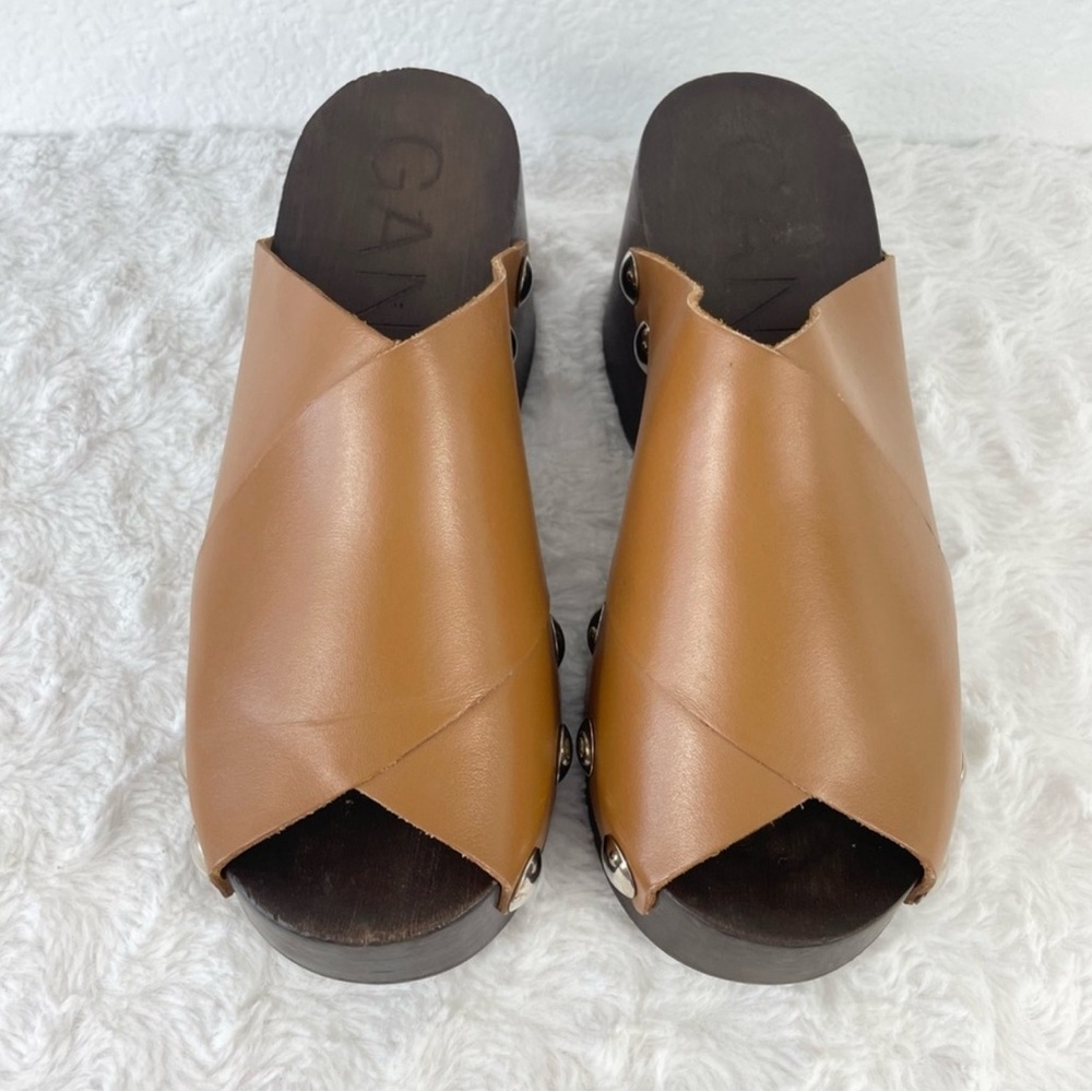 Ganni Stud detail open toe Women's Clogs sandals - Picture 2 of 9